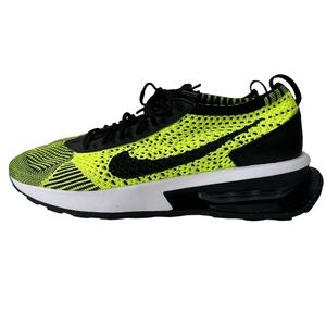 Women's Nike Air Max Flyknit Racer Casual Volt/White/Sequoia/Black DM9073 700